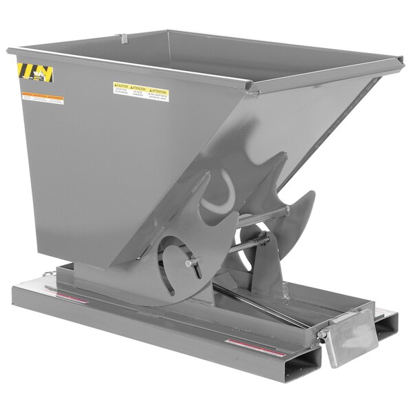 Light Duty Self-Dump Hopper .50 Cubic Yard 2000 lb Machine Gray